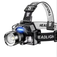 SENTER KEPALA ZOOM P99 LED 75W - CAHAYA TERANG - ZOOM LASER - PREMIUM - STROBO - TYPE-C - ALUMINIUM