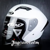 GM HELM G2 SOLID | WHITE GLOSSY | G-2 SINGLE VISOR M