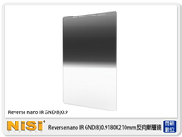 NISI 耐司 Reverse nano GND8 0.9 漸層鏡 180X210mm 方形 反向 漸層減光鏡【跨店APP下單最高20%點數回饋】