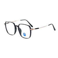 2055 Light Sensitive Color Changing Non Prescription Eyeglasses, Naked Face Versatile Blue Light Blo