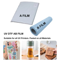 10Pcs A4 Clear Transparent Film Self Adhesive Sticker Paper For