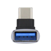 CY USB C OTG Adapter,USB 3.0 Type-A Female to USB Type-C Male OTG Adapter 90Degree Angled for Laptop Tablet Phone