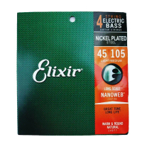 Senar Bass Elixir Elektrik 14077 Nanoweb 4 String 0.45 Set Asli