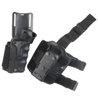 By DHL 10pcs Tactical Hunting Pistol holster 3280 Style Thigh Leg Holster for G17 1911 M9 92