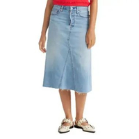 Levi's® Women's High-Rise A-Line Deconstructed Skirt (A9316-0001) 24