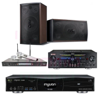 【音圓】S-2001 N2-550+Zsound TX-2+SR-928PRO+FNSD SD-305(點歌機4TB+擴大機+無線麥克風+喇叭)