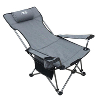 戶外折疊椅躺椅便攜式靠背休閒椅沙灘椅釣魚椅子家用午睡午休床椅 LX