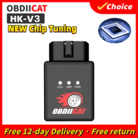 2024 Newest OBDIICAT HK-V3 Super OBD2 Chip Tuning Box Plug &amp; Drive For Benzine Cars Lower Fuel As ECO OBD2 Nitro OBD2