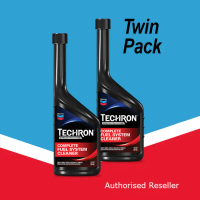Caltex Techron ®   Concentrate Plus (2 Bottles x 355ml) Petrol Complete Fuel System Cleaner Twin Pac
