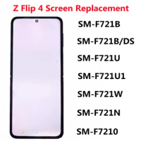 6.7" AMOLED For Samsung Z Flip 4 F721B F721B/DS F721U LCD Screen Replacement Z Flip4 5G Display Touch Screen Digitizer Assembly