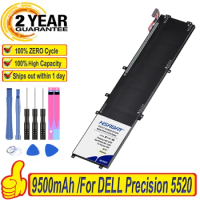 Top Brand 100% New 9500mAh 6GTPY Battery for DELL Precision 5520 5530 for DELL XPS 15 9570 9560 Series Notebook Batteries