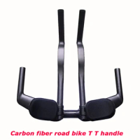 Road Bicycle NEW Carbon Fiber Bicycle Rest TT Handlebar Clip on Aero Bars Handlebar Extension Triathlon Time Trial Cycling Parts