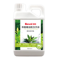 【Bova 法柏精品香氛】茶樹精油乾洗手液1公升環保經濟瓶(75％酒精+澳洲茶樹精油)