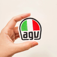 Motorcycle Patch Bordir Aksesoris Emblem Iron On AGV Helmet