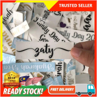 พร้อมส่ง-COD  STICKER CUSTOM NAMA  / TYPE / FONT - THERMOS  / KERETA / MOTOR / TUPPERWARE / BASIKAL(