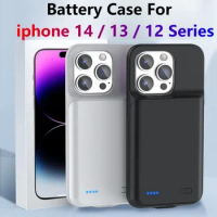 Battery Case For Apple iPhone 14 Pro Max Silicone Power Case Smart Power Bank Charger Cover For IPhone 13 12 Pro Max 13 12 Mini