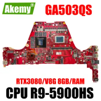 GA503QS Mainboard For ASUS ‎ROG Zephyrus G15 GA503QS GA503Q Laptop Motherboard With R9-5900HS RTX3080/V8G 8GB/RAM