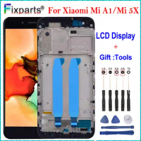 5.5" For Xiaomi Mi A1 LCD Display MIA1 Mi5X Mi 5X Touch Screen Digitizer with Frame Replacement Parts For Xiaomi Mi A1 LCD