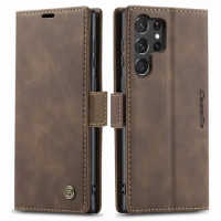 Flip Case For Samsung Galaxy S24 Ultra Cover Leather Wallet Book For Samsung S23 Ultra Case S24ultra