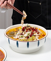 家用湯碗陶瓷酸菜魚碗大盆水煮魚盆小龍蝦缽缽雞麻辣燙碗和面大碗