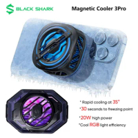 Original Black Shark Magnetic Phone Cooler 3Pro Gaming Air Cooler Radiator For Xiaomi iPhone 15 /Samsung Tablet Cooling Fan