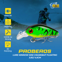 PROBEROS Umpan Pancing Lure Crankbait mini minnow 3.5g/4.5cm Minnow Floating MN134