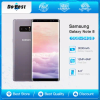 Original Samsung Galaxy Note 8 N950U 4G Mobile Phone NFC 6.3" Dual 12MP 6GB RAM 64GB ROM CellPhone Octa Core SmartPhone