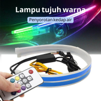 Lampu DRL Mobil & Motor Modern dengan Sequential Turn Signal, Anti Air IP67, Plug Play Universal, La