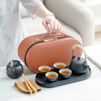 【CAMPING BOX】日式大河風流水隨行旅行茶具套組(露營茶具組 交換禮物)