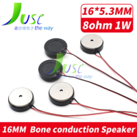 5Pcs 16MM 8Ohm 1 Watt Mini Speaker Bone Conduction Loudspeaker 16*5.3MM 8 Ohm 1W Bass Multimedia DIY For Audio