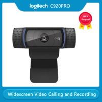 Logitech C920pro HD Network Built-in Mic Video Background Conference Wide Angle 1080P Full 720P Camera Laptop Video Call Camera