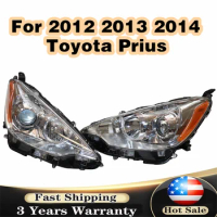 Front Headlight Headlamp Assembly For 2012 2013 2014 Toyota Prius C Driver Left Side/ Passenger Right Side/ Pair
