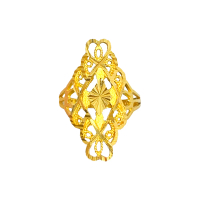 Gold 916 (4.85g) Open-Work Filigree Ring