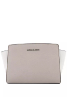 Michael Kors Michael Kors Selma Medium Messenger Crossbody Bag - Grey/White