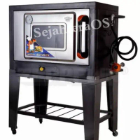 ZEPPELIN Black Oven Gas Stainless 85 cm
