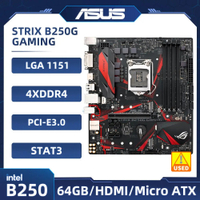 Used For ROG STRIX B250G GAMING original motherboard for intel DDR4 LGA 1151 64GB DVI HDMI used Desk