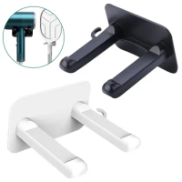 Multifunctional Hair Dryer Holder Bracket Phone Stand Organizer For Bathroom Towel Hook Wall Mount S