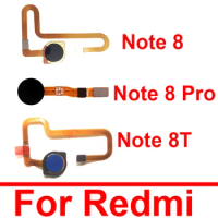 Home Button Fingerprint Sensor Flex Cable For Xiaomi Redmi Red Rice Note 8 8Pro Note 8T Menu Return Key Flex Ribbon Replacement