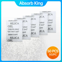 Silica gel desiccant 5g 50packet Food Grade Silica Gel Desiccant Composite paper Silica Gel Packets Desiccant