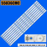 1/5 Kit LED Backlight Strips For TCL_ODM_55_D1500_8x5_3030C_V1 55GA1600 LVF550CSDX F55B3905 55HR332M05A3 D55E161 NS-55D421NA16