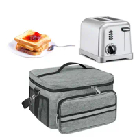Toaster Storage Bag Bread Machine Holder with Top Handle Multipurpose Portable Toaster Bag for Picnics Traveling Household