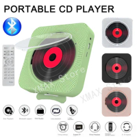 CD Player Wall-mounted/Walkman FM Radio Home Repeater Early Education English Bluetooth Mini Cute Charging CD MP3 Player Speaker