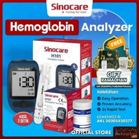 Sinocare H101 Hemoglobin Analyzer Alat Cek Tes Anemia H101 HB Monitoring System Set Bundle + 50 Stri