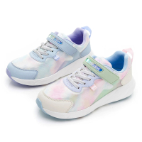 【MOONSTAR 月星】童鞋簡約運動系列競速鞋(白、藍)