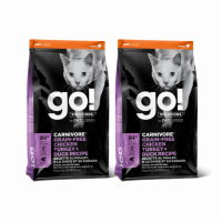 【Go!】四種肉 16磅 兩件組 貓咪高肉量系列 低碳水無穀天然糧(貓糧 挑嘴 貓飼料)