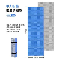 戶外露營帳篷睡墊 鋁箔摺疊蛋巢防潮墊 單人加厚午睡墊野餐地墊