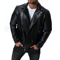 FINDSENSE品牌 新款 韓國  長袖 皮衣型男 機車 皮衣 夾克 外套