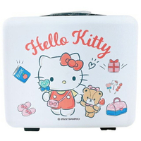 小禮堂 Hello Kitty 手提硬殼旅行化妝箱 (白小熊款)