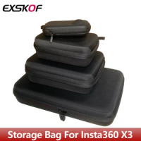 Portable Carrying Case Travel Storage Bag Mini Protective Hard Shell Box For Insta360 X3 One X2 Action Camera Accessories