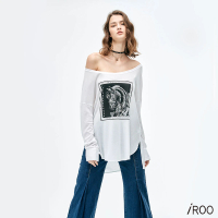 【iROO】印花長袖T恤
